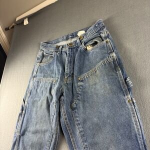 Vintage Key Double Knee Jeans Men's 30x33* Blue Relaxed Carpenter Workwear Denim